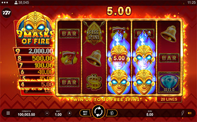 Tragamonedas 9 Masks of Fire en Celular