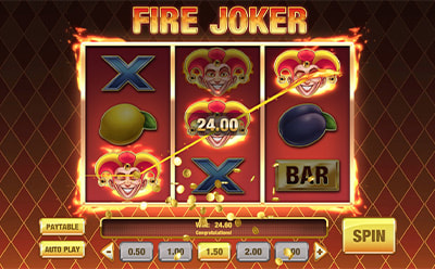 Tragamonedas Fire Joker Juego de Bonificación