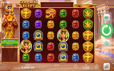 La tragamonedas Goddess of Egypt en el casino mexicano 22Bet