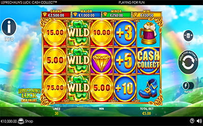 La tragamonedas Leprechaun's Luck: Cash Collect en el casino en línea mexicano Bet365