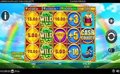 La tragamonedas Leprechaun's Luck: Cash Collect en el casino en línea mexicano Bet365