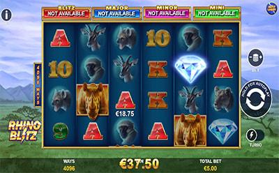 Tragamonedas Rhino Blitz Premio Acumulado