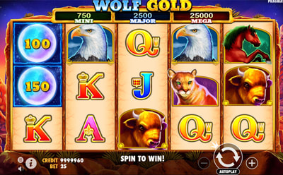 Tragamonedas Wolf Gold en Celular